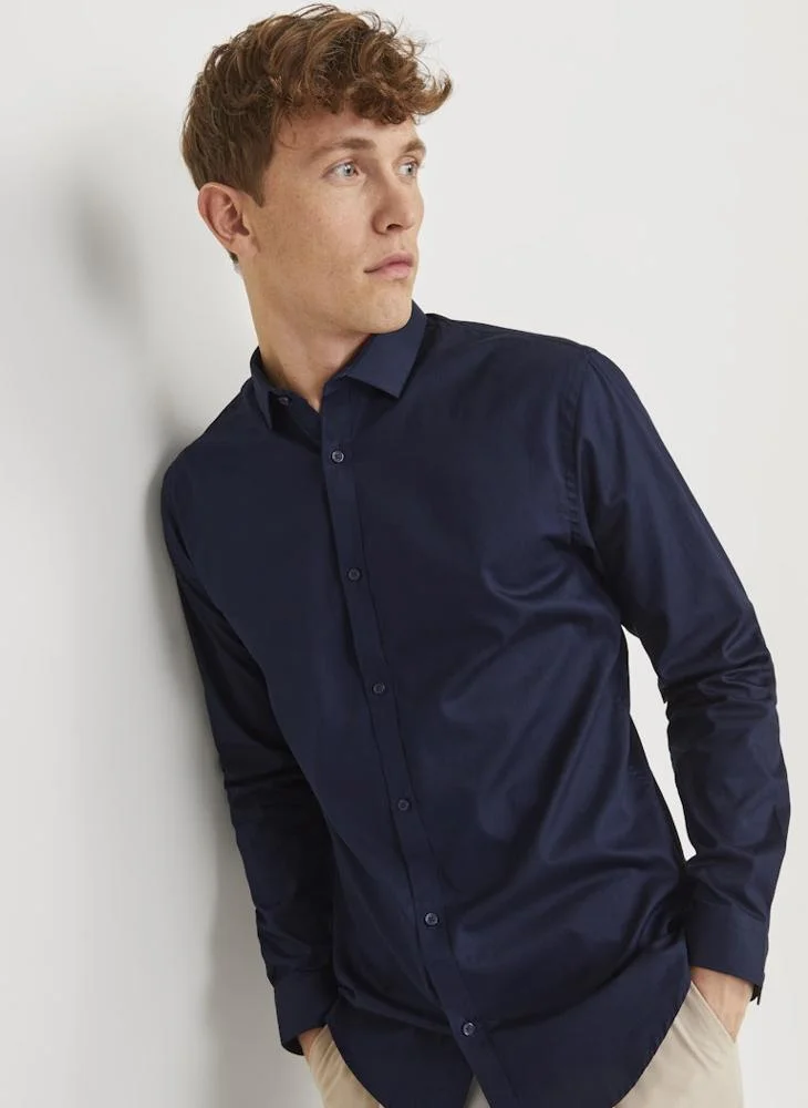 JACK & JONES  Solid Regular Fit Shirt for Men | Best Price UAE